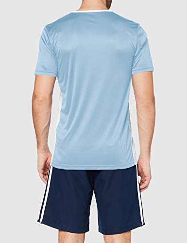 adidas Entrada 18 JSY T-Shirt, Hombre, Clear Blue/White, XL