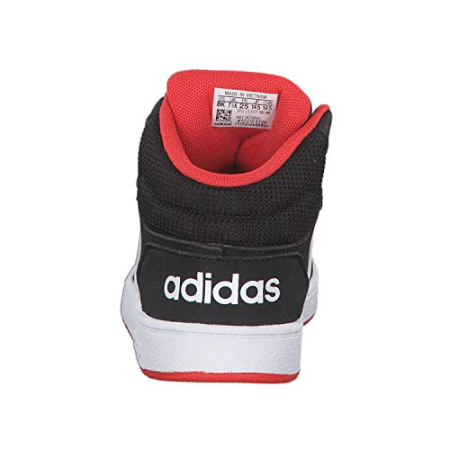 Adidas Hoops Mid 2.0 I, Zapatillas Unisex Niños, Multicolor (Core Black/FTWR White/Hi/Res Red S18 B75945), 25 EU