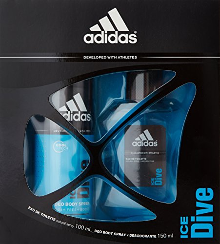 adidas Ice Dive - Agua de colonia, 2 piezas, 200 gr