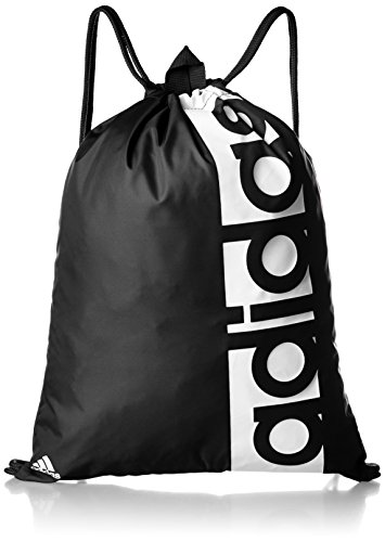 adidas Lin Per Gb, Bolsa de Gimnasio Unisex Adulto, Negro (Negro/Negro/Blanco), Talla única (37 x 47 cm)