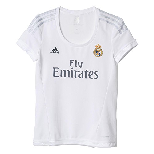 adidas Real H JSY W - Camiseta para Mujer, Color Blanco/Gris, Talla XXL