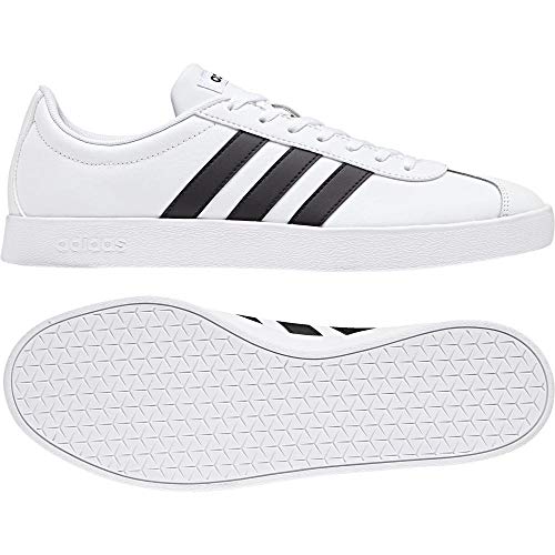 Adidas VL Court 2.0, Zapatillas para Hombre, Blanco (Footwear White/Core Black/Core Black 0), 42 2/3 EU