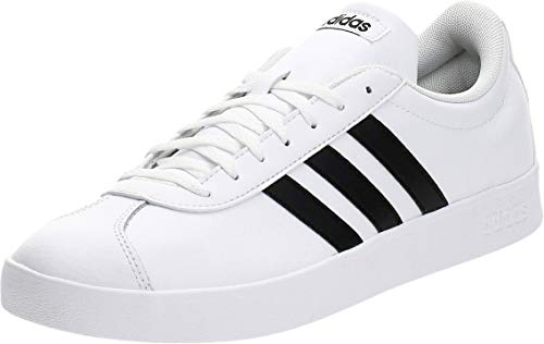 Adidas VL Court 2.0, Zapatillas para Hombre, Blanco (Footwear White/Core Black/Core Black 0), 42 2/3 EU