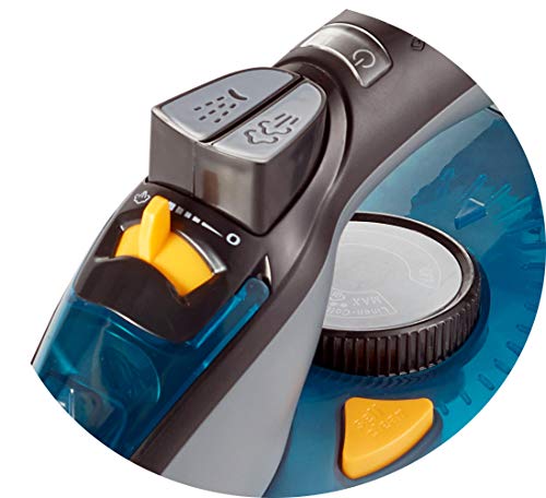 Adler AD5032 Plancha de Vapor 3000W, Suela cerámica, Vertical, Planchado en Seco, Apagado Automático, Autolimpiable, Filtro Antical, Antigoteo, 3000 W, 350 milliliters, Azul