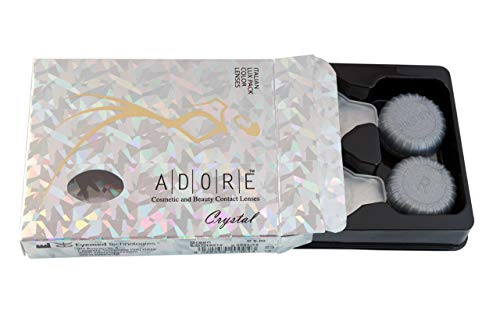 ADORE lentes de contacto de colores MARRÓN - CRYSTAL HAZEL - Efecto brillante - 90 Días - Sin Graduación + estuche incluido