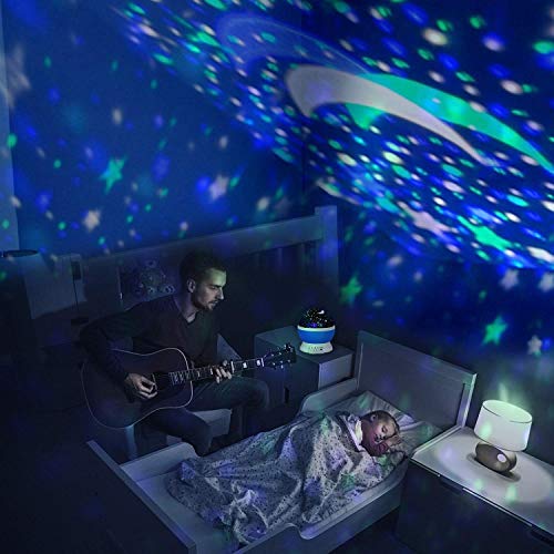 Adoric Proyector Lámpara De Dormir Lámpara Infantil Lámpara Proyector Infantil 360 Grados De Rotación 3 Modo de Luz De Proyector De Estrella Regalo Navidad