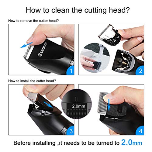 Advanced Ceramic Máquina de Cortar Pelo Profesional Cortapelos Hombre Corte Pelo, TTMOW Batería 2200mah - 240 min de Trabajo de Precisión Barbero Electrico con Pantalla LCD y Estación de Carga