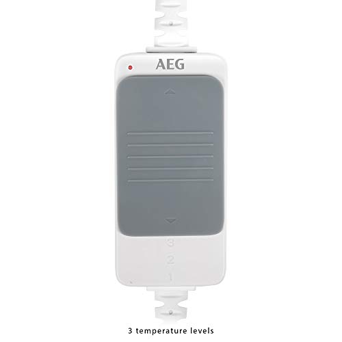 AEG WUB 5647 - Calientacamas eléctrico, 70 x 150 cm, apagado automático, 3 niveles, 60W, blanco