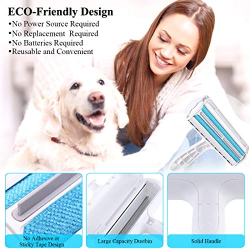 Aenamer® Quitapelos y Rodillos para Mascotas, Guante de Mascotas Quita Pelos y Portátil Cepillo de Limpieza para Perro Gato, 3 Paquetes Quitapelos Mascotas