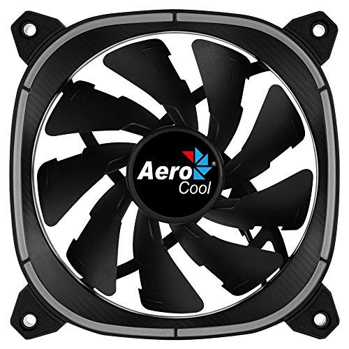 Aerocool ASTRO, ventilador PC 12 cm, 18 LED RGB, 6 pines