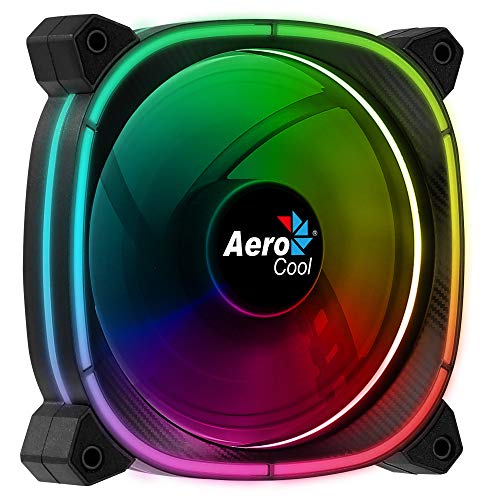 Aerocool ASTRO, ventilador PC 12 cm, 18 LED RGB, 6 pines