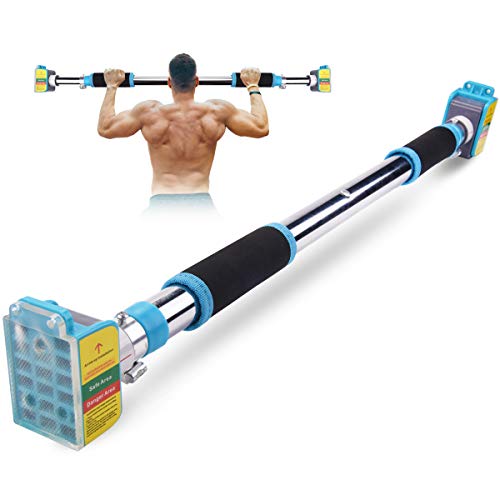 AETKFO Barra de Dominadas para Puerta sin Tornillos, Barra de Entrenamiento para Puerta y Barbilla Barra de Musculación Pull Up Bar Ajustable Barras Horizontales,para Puerta 75cm-108cm,hasta 200 kg