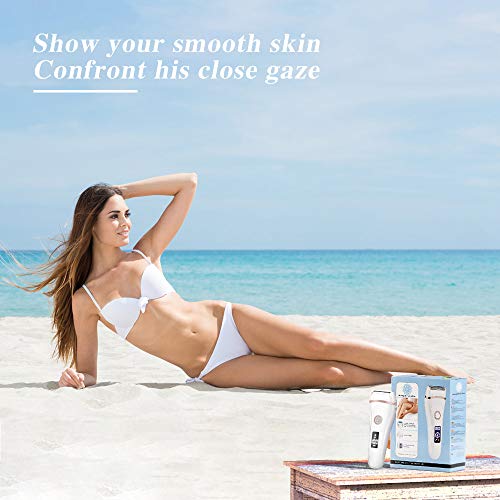 Afeitadora Femenina, Aottom Afeitadora Eléctrica para Mujer Impermeable Recargable con Pantalla LED, Uso en Seco y Húmedo, Eliminación del Vello Corporal para Cara Piernas Axilas y la Línea del Bikini