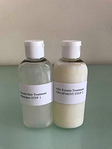 Afro brasileño sistema de alisado del cabello queratina tratamiento multi tamaño (2 X 100ML Champu y Queratina)