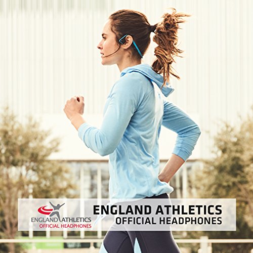 Aftershokz Trekz Titanium, Auriculares deportivas con Conducción Osea, Bluetooth 4.1 Inalámbricos, Reducción de Ruido Micrófono para Movil, Azul (Blue)