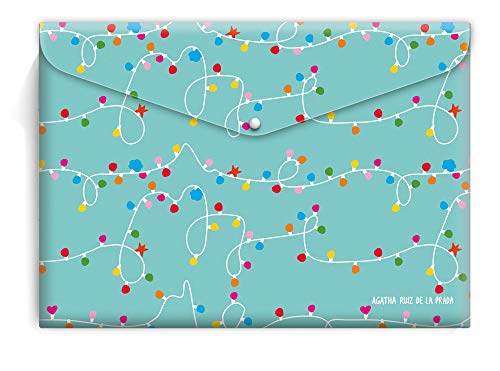 Agatha Ruiz de la Prada Pack 4 sobres A4 Polipropileno Caramelos & Luces