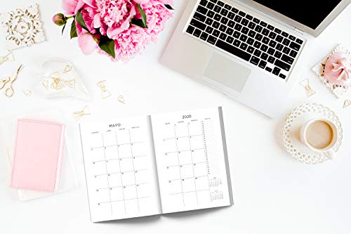 Agenda semana vista 2020: Del 1 de enero de 2020 al 31 de diciembre de 2020: Diario, organizador y planificador con vista semanal y mensual español: Aguacates en rosa 915-7