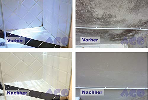 AGO de Moho (4 Piezas). Premium Concentrado para Eliminar Moho en casa y Hogar.