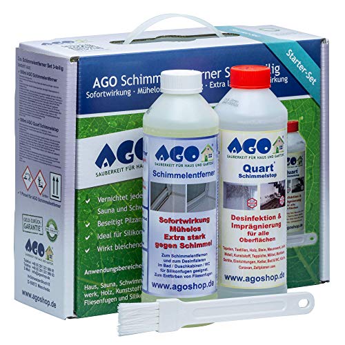 AGO Limpiador de moho + Anti-moho Set 3 pzas.