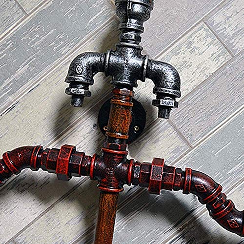 AGTRRYHZ Industria del Metal Retro del Tubo de Agua de Cupido Arco y la Flecha iluminación de la decoración Interior Pared del Hierro de Pared de luz