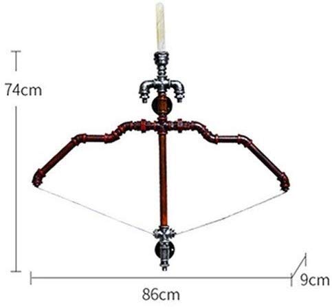 AGTRRYHZ Industria del Metal Retro del Tubo de Agua de Cupido Arco y la Flecha iluminación de la decoración Interior Pared del Hierro de Pared de luz