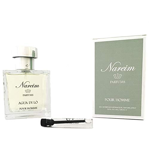 AGUA DI LÔ EAU DE PARFUM DE NAREIM PARFUMS - PERFUMES DE HOMBRE -VAPORIZADOR 100ML- PERFUME DE LARGA DURACIÓN ELABORADO CON UN ALTO PORCENTAJE DE ESENCIAS AROMATICAS