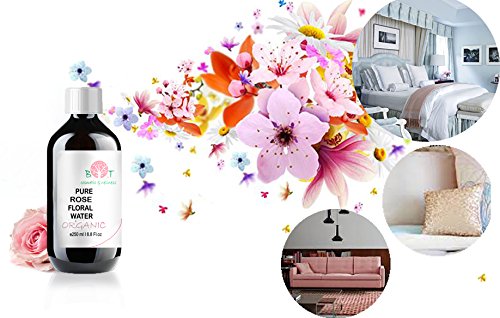 Agua Floral Puro Ecológico Hidrolato de Rosa ORGÁNICO Piel Sensible/Piel Madura 250 ml