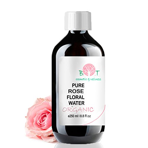 Agua Floral Puro Ecológico Hidrolato de Rosa ORGÁNICO Piel Sensible/Piel Madura 250 ml