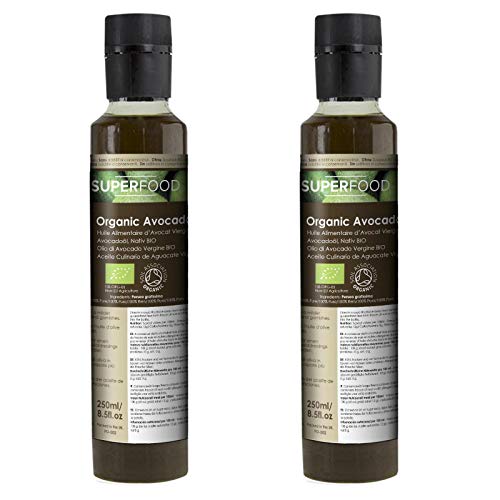 Aguacate Virgen BIO - Aceite Culinario 100% Puro - Certificado Ecológico - 500ml (2x250ml)