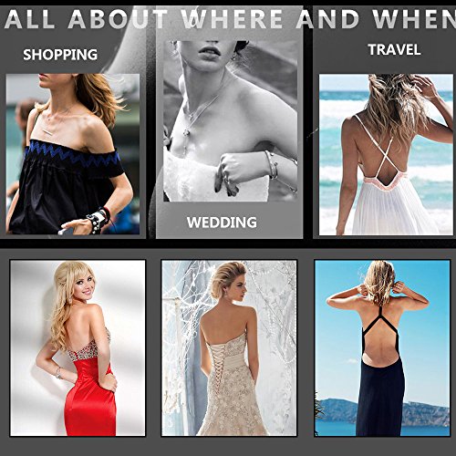 Aibrou Sujetador Adhesivo Invisible Push Up Reutilizable,Bra Invisible Sexy Ajustable con Gel Adhesivo y Ajustable String para Vestido y Boda