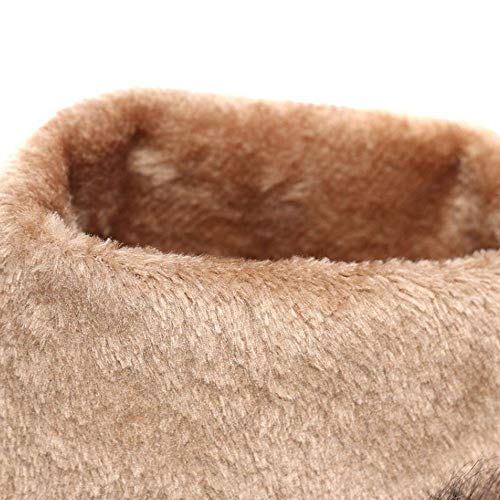 AicciAizzi Mujer Moda Tacon De Cuna Botas Largas Plataforma Sin Cordones Otono Invierno Rodilla Zapatos Red Size 38 Asian