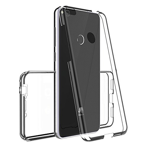 AICEK Funda Huawei P8 Lite 2017, Transparente Silicona 360°Full Body Fundas para Huawei P8 Lite 2017 Carcasa Silicona Funda Case