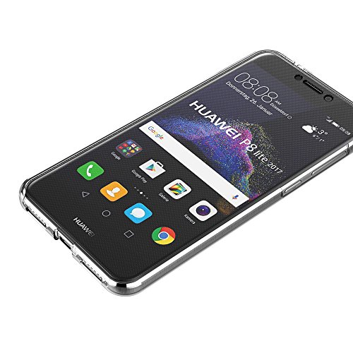 AICEK Funda Huawei P8 Lite 2017, Transparente Silicona 360°Full Body Fundas para Huawei P8 Lite 2017 Carcasa Silicona Funda Case