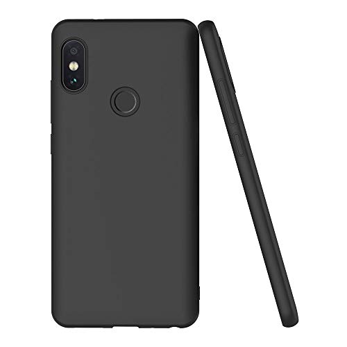 AICEK Funda Xiaomi Redmi Note 5, Negro Silicona Fundas para Xiaomi Redmi Note 5 Pro Carcasa Redmi Note 5 Pro Negro Silicona Funda Case (5,99 Pulgadas)