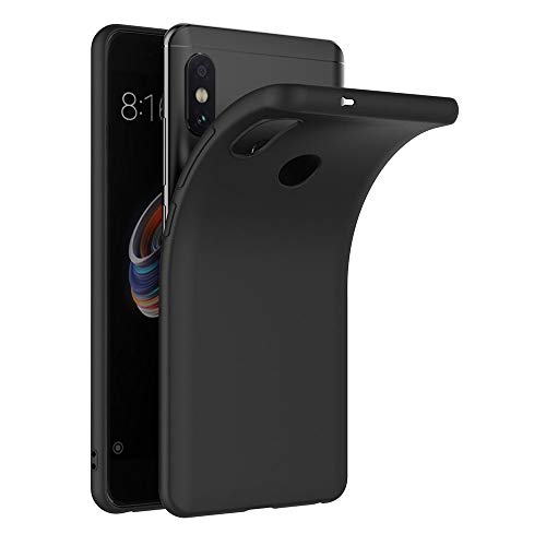 AICEK Funda Xiaomi Redmi Note 5, Negro Silicona Fundas para Xiaomi Redmi Note 5 Pro Carcasa Redmi Note 5 Pro Negro Silicona Funda Case (5,99 Pulgadas)