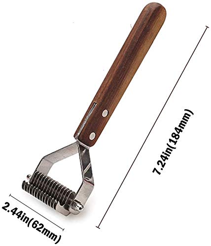 AIDIYA Profesional Pet Dematting Peine Grooming Stripping Herramienta para Perros y Gatos (7.2cm)