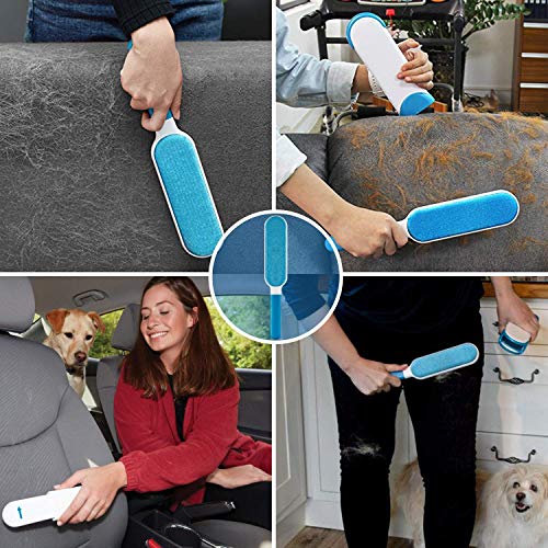 AidSci Guante de Mascotas + Kit de Cepillo de Limpieza de Mascotas, Mascotas Perros Gatos Manopla Masaje para Mascotas Retiro del Pelo, Un par de Guantes