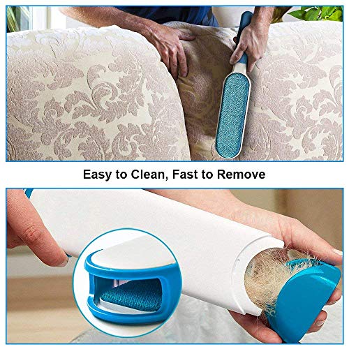 AidSci Guante de Mascotas + Kit de Cepillo de Limpieza de Mascotas, Mascotas Perros Gatos Manopla Masaje para Mascotas Retiro del Pelo, Un par de Guantes