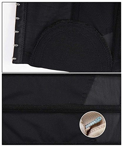AIEOE - Hombre Faja Adelgazante para Cintura Abdomen Reductora Moldeador Shaperwear Man para Fitness - Negro - S