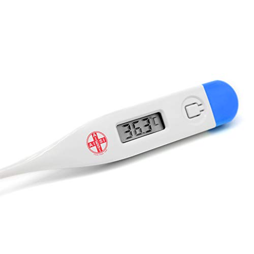 AIESI® Termómetro digital profesional para fiebre en adultos y niños DOCTOR DIGITHERM # Resultado en 1 MINUTO # Garantía de 24 meses