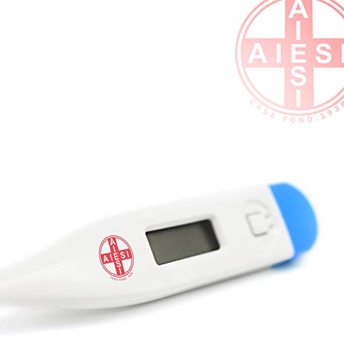 AIESI® Termómetro digital profesional para fiebre en adultos y niños DOCTOR DIGITHERM # Resultado en 1 MINUTO # Garantía de 24 meses