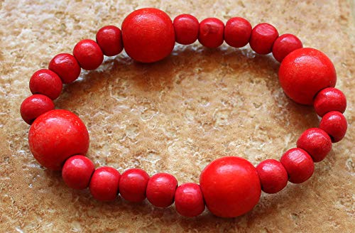 AIEX 1000 Piezas Cuentas de Madera - Bolas Madera para Manualidades DIY, Guirnalda de Pulsera, Hecha a Mano - 7 tamaños (6mm/8mm/10mm/12 mm/14mm/16mm/20mm)