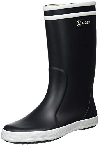 Aigle Lolly Pop, Botas de Agua Unisex niños, Azul (Marine/Blanc), 35 EU