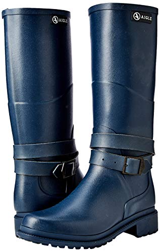 Aigle Macadames, Botas de Agua para Mujer, Azul (Ardoise 001), 37 EU
