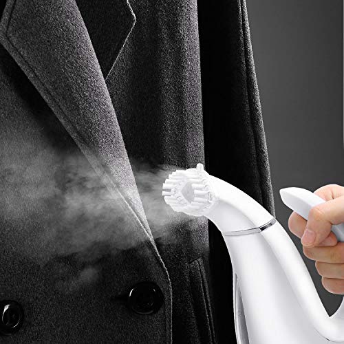 Aigostar Betty 31QUC - Plancha de vapor vertical de mano, 650W, vaporizador perfecto para viajes, depósito 80ml, elimina arrugas y olores. Incluye cepillo y bolsa de almacenamiento. Diseño exclusivo