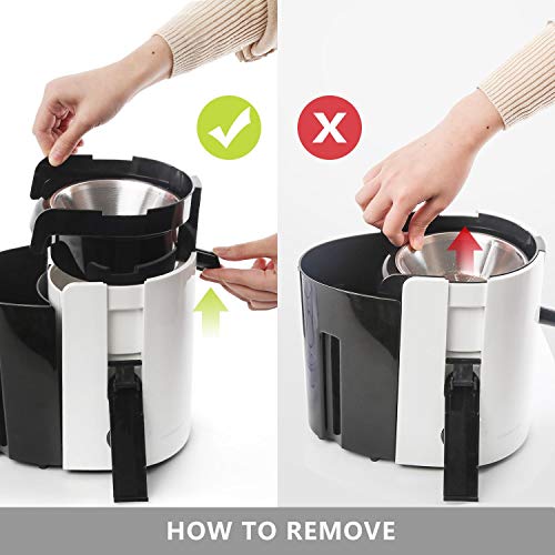 Aigostar Grape 30JDA – Licuadora para frutas y verduras, 400 W, motor de dos velocidades, jarra de 500 ml, cuchillas y filtro de acero inoxidable de tipo 304. Libre de BPA. Diseño exclusivo.