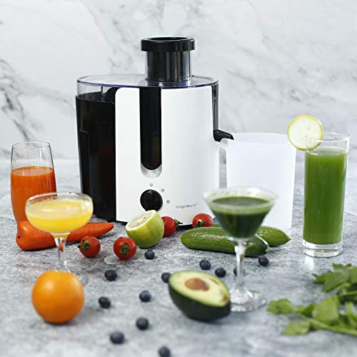 Aigostar Grape 30JDA – Licuadora para frutas y verduras, 400 W, motor de dos velocidades, jarra de 500 ml, cuchillas y filtro de acero inoxidable de tipo 304. Libre de BPA. Diseño exclusivo.