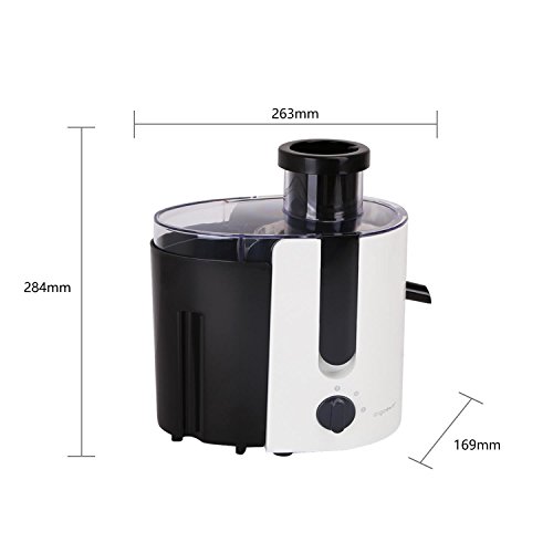 Aigostar Grape 30JDA – Licuadora para frutas y verduras, 400 W, motor de dos velocidades, jarra de 500 ml, cuchillas y filtro de acero inoxidable de tipo 304. Libre de BPA. Diseño exclusivo.