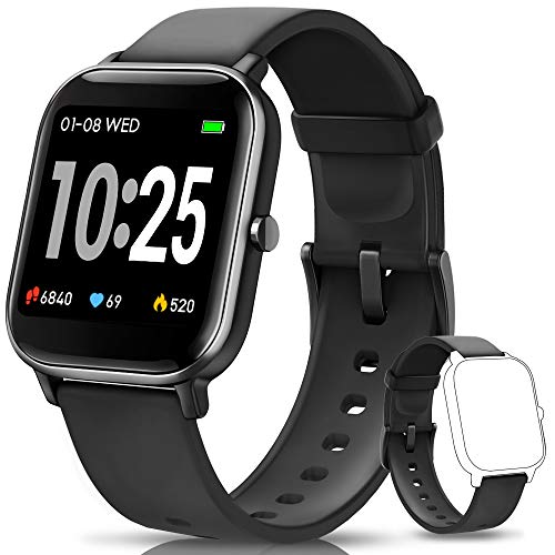 AIMIUVEI Smartwatch, Reloj Inteligente IP67 con Pulsómetro, Presión Arterial, 7 Modos de Deportes, Monitor de Sueño Caloría 1.4 Inch Pantalla Táctil Smartwatch para Mujer y Hombre