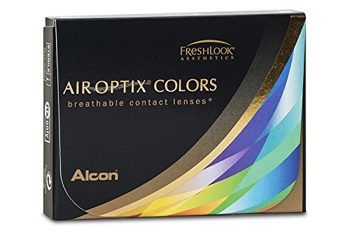 Air Optix Aqua Color 10096219 Lentes de Contacto, R 8.6, D 14.2, Dioptría 4.25, Color Gris - 2 Unidades